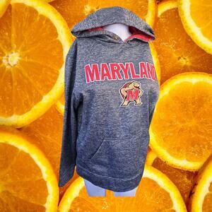Top of the World Men's Grey Embroidered Maryland Pullover‎ Fleece Hoodie Size S